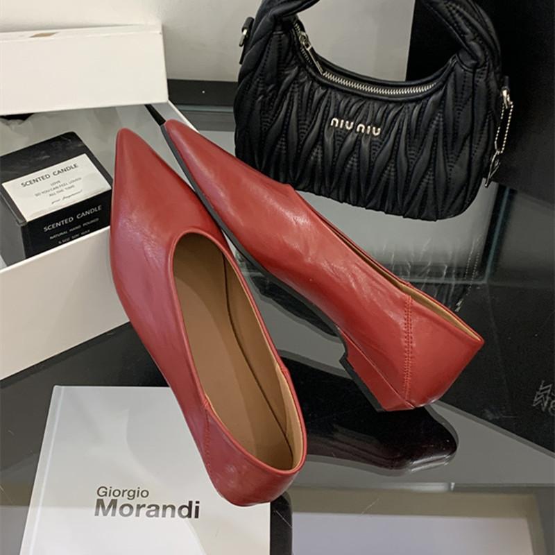 Мода Bailamos Женские балетки Мода Острый носок Слипоны Женские Элегантные Сандалии Мягкий Плоский каблук Уличные Туфли Платье Mujer