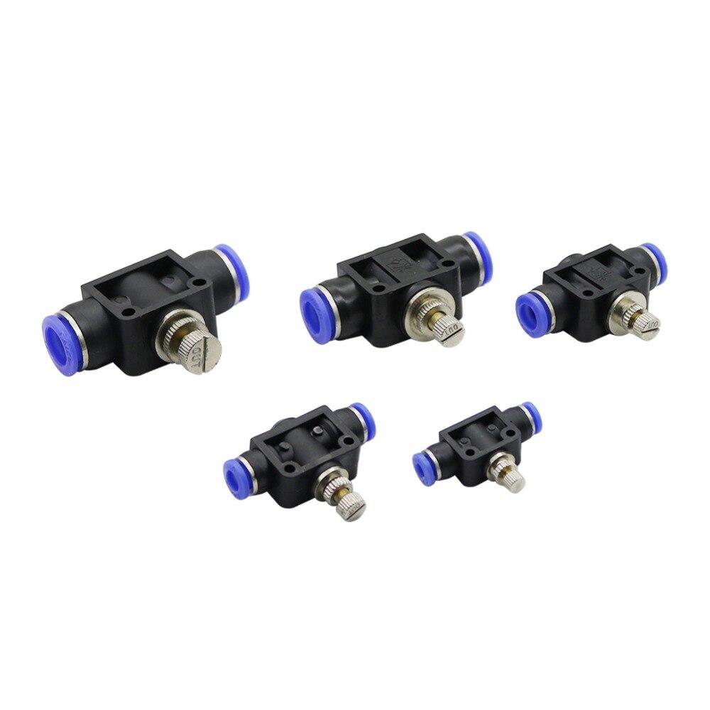 Plastic Tee Valve with Adjustable Flow Control for Garden Irrigation - Compatible with 4mm To 12mm Pipes KTY