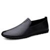 Простые деловые повседневные туфли Ручной работы Кожаные лоферы Повседневная обувь Слипоны Легкие мокасины Универсальные мужские туфли для ходьбы