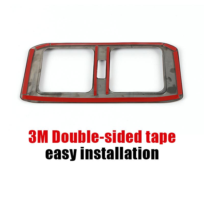 Автомобильные аксессуары для Toyota RAV4 XA50-2022 2023 гибридная задняя крышка из нержавеющей стали для кондиционера