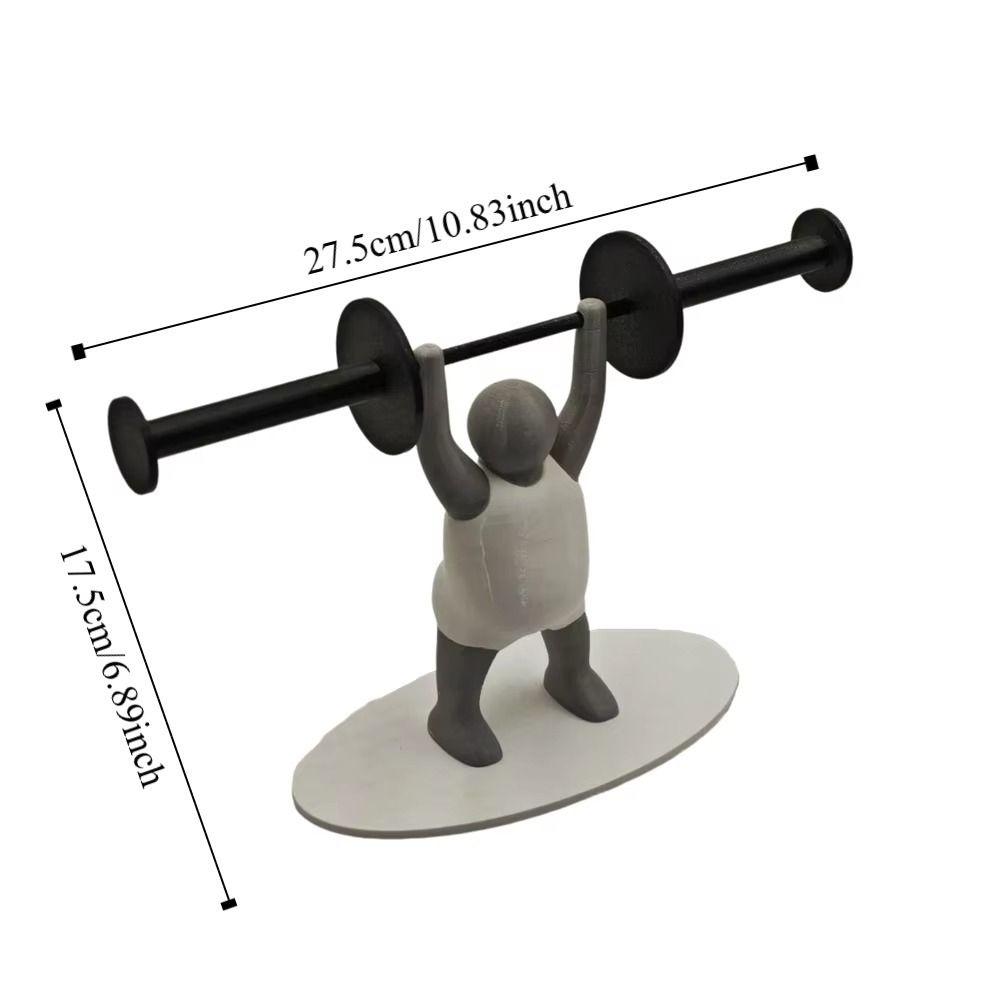 Тяжелоатлет Держатель для туалетной бумаги Штанга Держатель для салфеток Смешной держатель для туалетной бумаги Отель