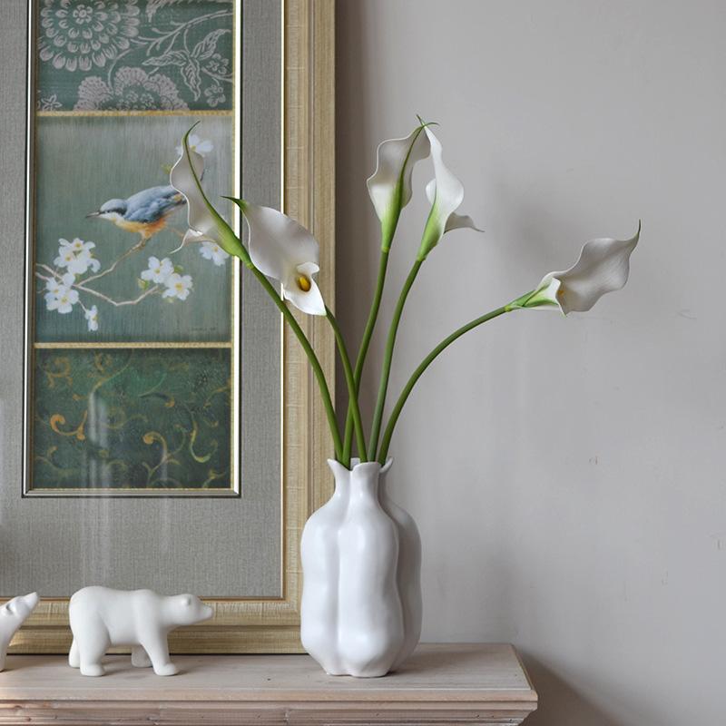 1 шт. модный искусственный цветок домашний декор поддельное растение настоящее прикосновение калла лилия реквизит для фотосъемки