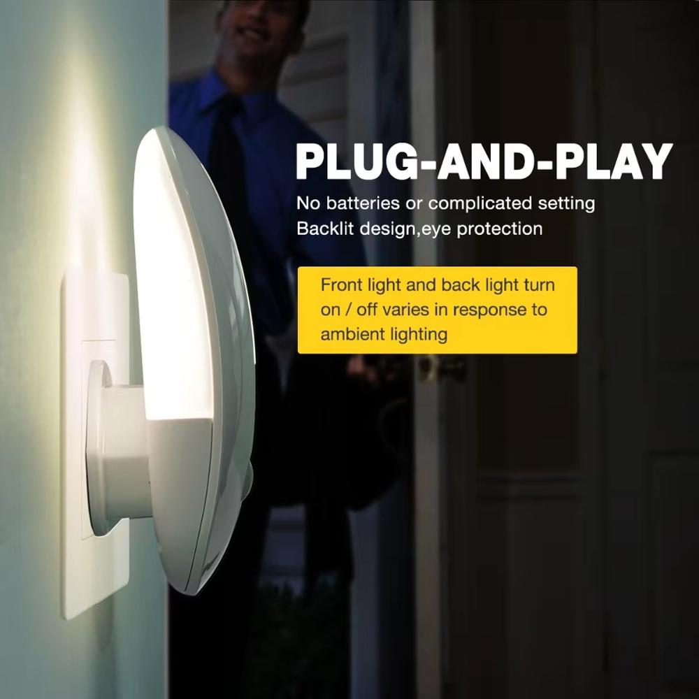 Светодиодный ночник с датчиком движения, беспроводной штекер, ЕС 220 В, ночник для коридора, ЕС штекер