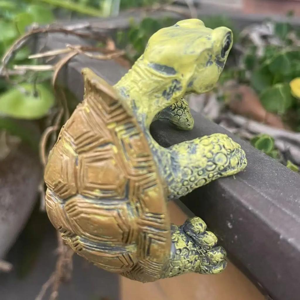 Turtle Hanging Ornaments Decorative Cartoon Small Turtle Pot Hanging Handmade Simulated Turtle Ornaments Home Decor