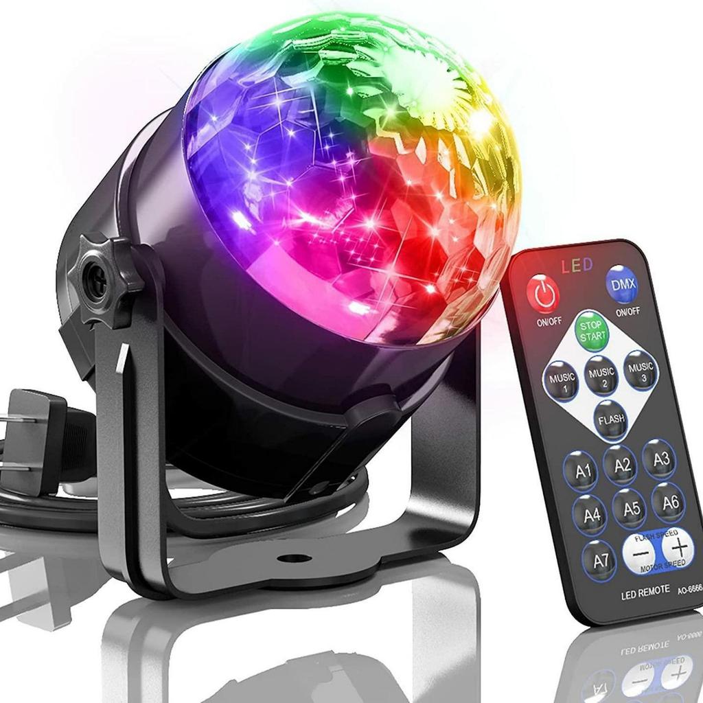 Remote Control LED Mini Crystal Ball DJ Stage Light with Starry Sky Projection