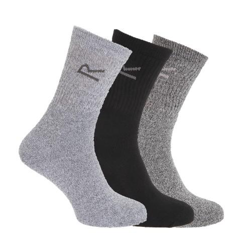 Regatta Great Outdoors Mens Cotton Rich Casual Socks (Pack Of 3)