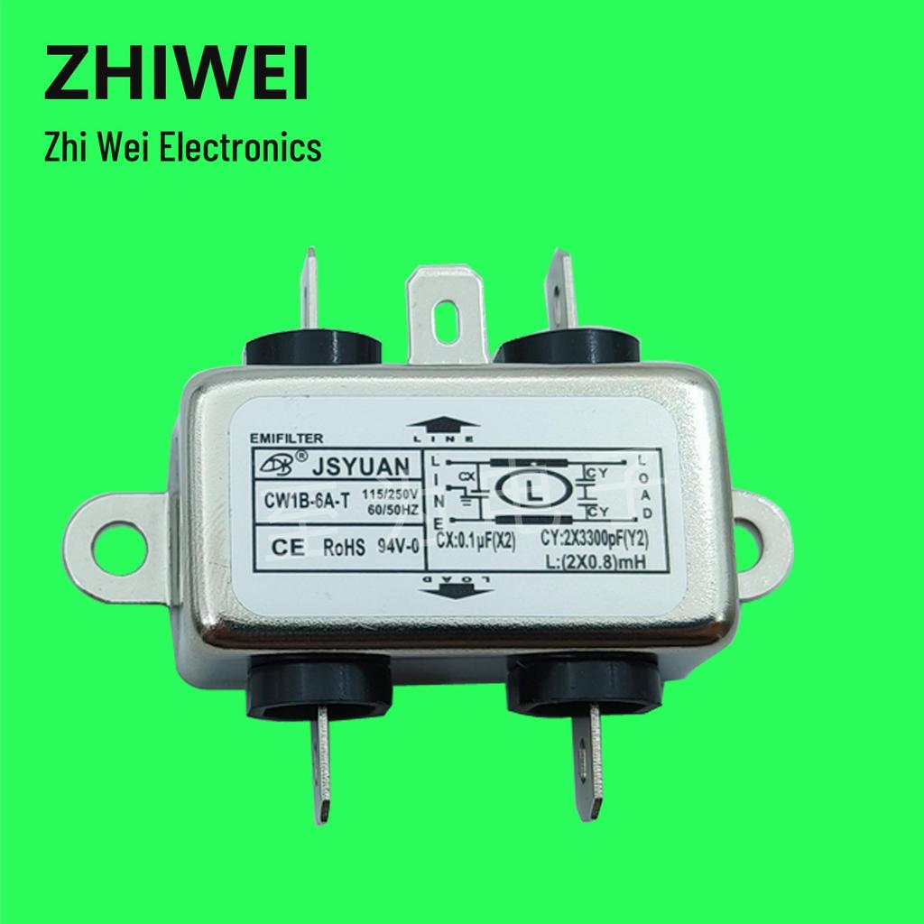 CW1B Power Filter 6A/10A Purifier, Single/Double-Pole Filter