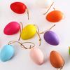 12/24Pcs Easter Egg Decorations Colorful Plastic Eggs Tree Hanging Ornament Kids DIY Craft