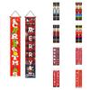 Festive Nutcracker Christmas Decoration Hanging Door Banner Soldier Character Porch Sign