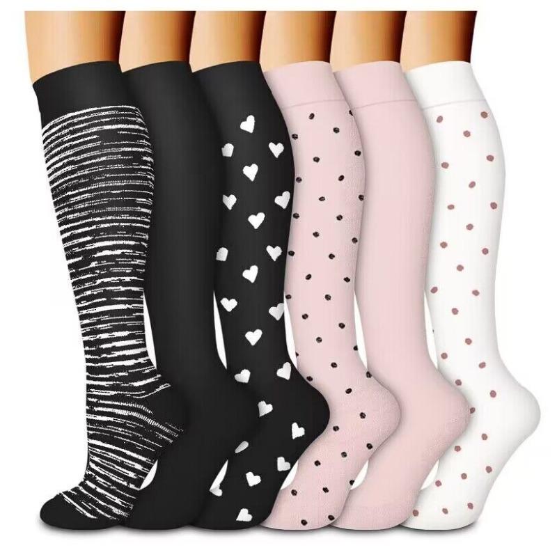 Calf Socks Women's Summer High Elastic Stockings Compression Socks Shaping Leg Socks European and American Sports Pressure Socks