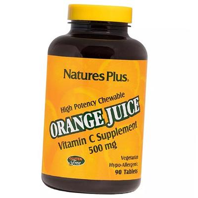 Витамин С, Аскорбиновая кислота, Orange Juice Vitamin C 500, 90таб (36375153)
