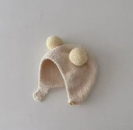 Корейская детская шапка с двумя ушками — мягкая, теплая и модная на осень/зиму