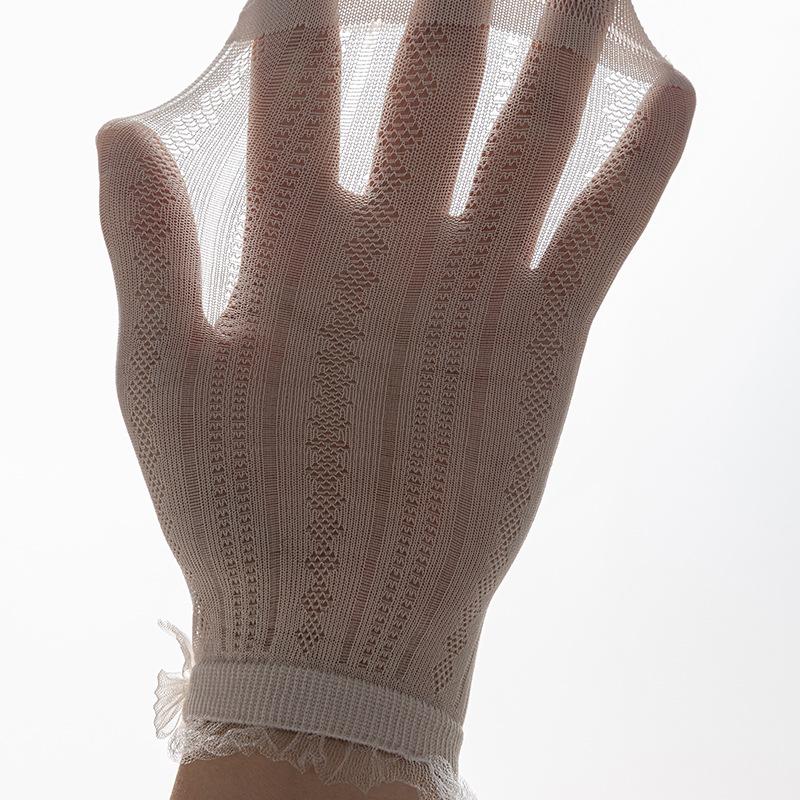 Носки в балетном стиле для женщин на лето, тонкие сетчатые дышащие короткие носки, милые кружевные носки-принцессы без косточек