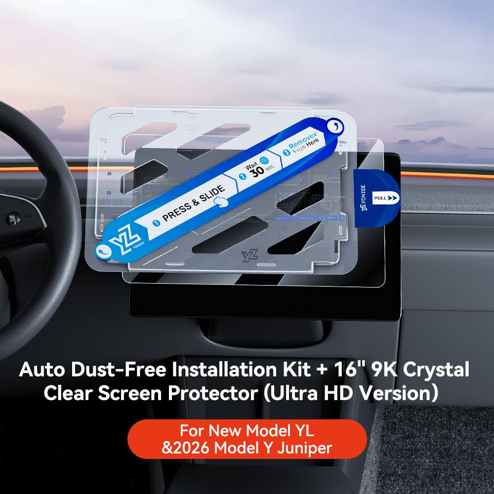 YZ Tempered Glass Film Protector For Tesla Model Y/YL Juniper 3 Highland rear Row Center Control Screen Protective