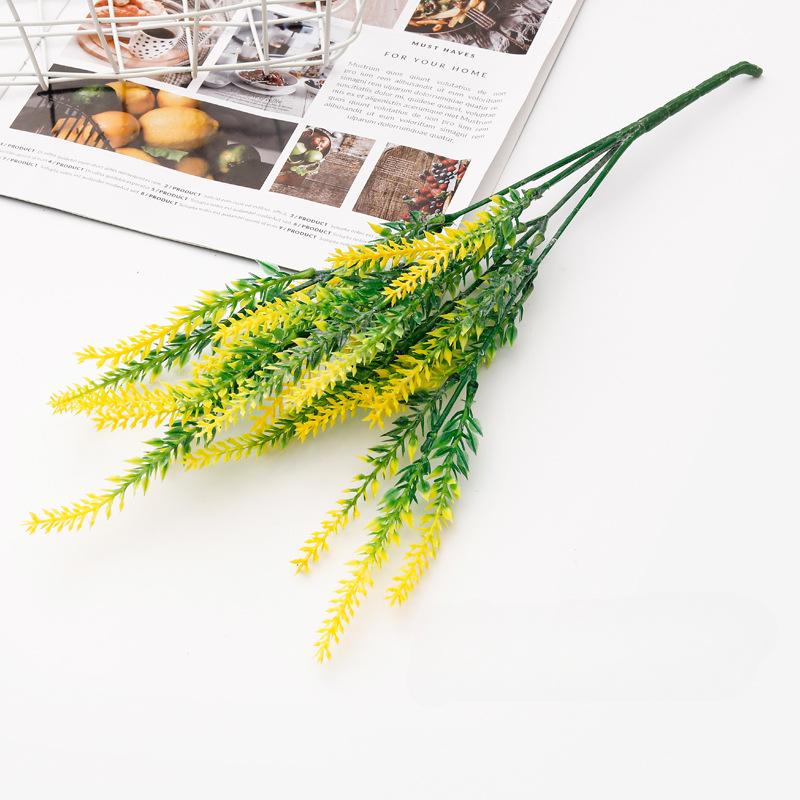 Пластиковый искусственный цветок лаванда поддельный цветочный горшок украшение имитация водного растения свадебное украшение реквизит