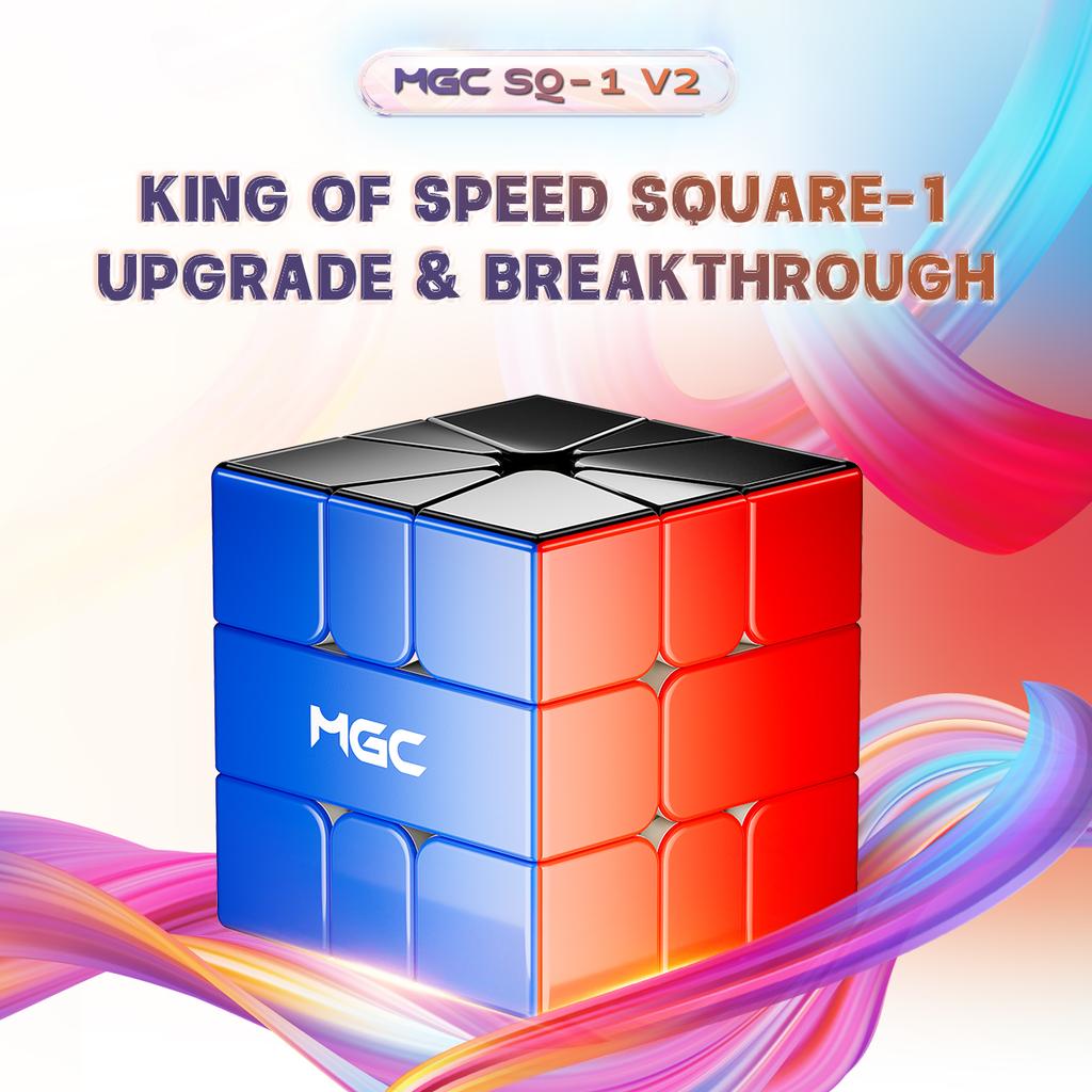YJ MGC SQ1 V2 УФ Магнитный Скоростной Кубик Рубика Профессиональные Игрушки-Спиннеры MGC Квадрат-1 Черный Магический Кубик Головоломка