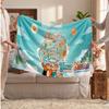 Toca Boca Personalized Flannel Blanket, Custom Printed Text Name, Warm Soft Blanket For Couch Bed