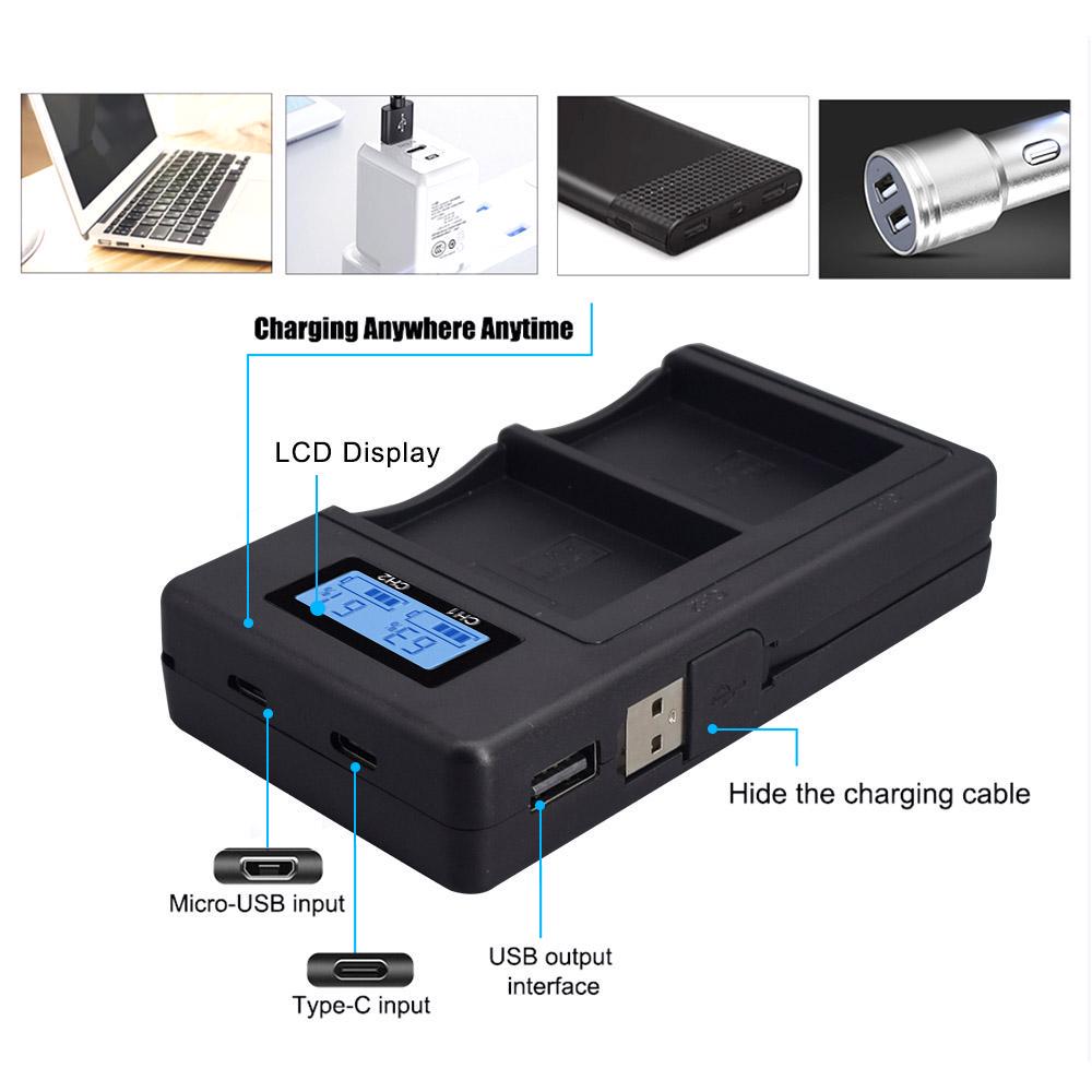 2Pcs LP-E10 LP E10 LPE10 Camera Batteries for Canon EOS 1100D 1200D 1300D Kiss X50 X70 X80 Rebel T3 T5 T6