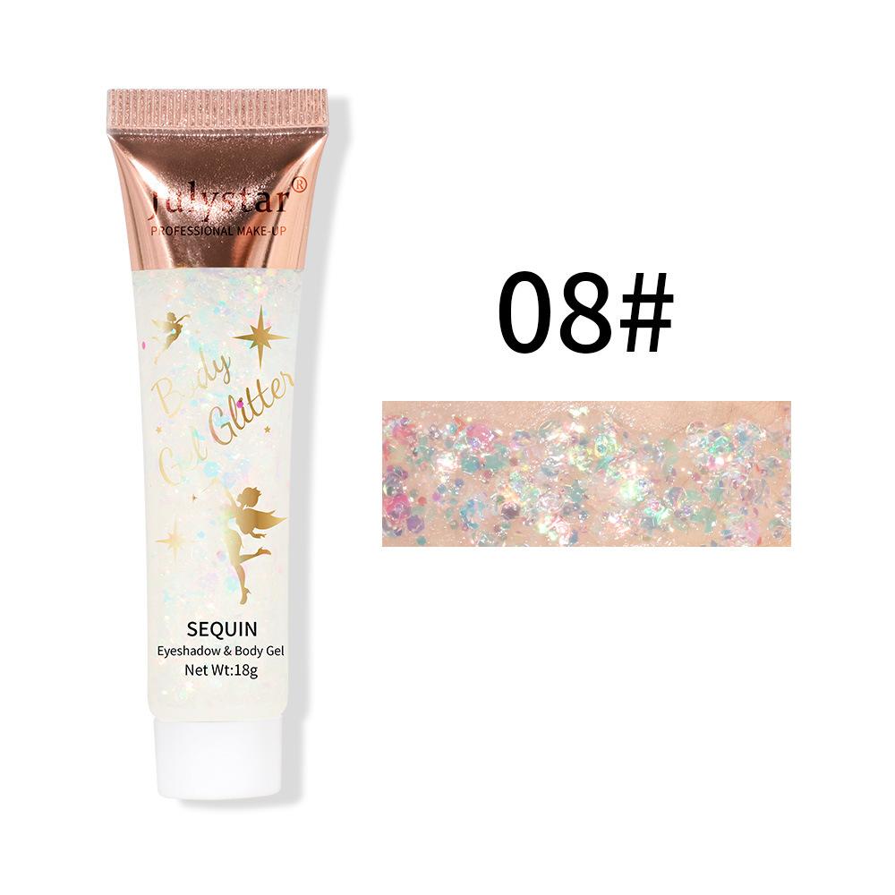 Чешуя русалки Гелевые блестки Тени для век Жидкие тени для лица Губы Цветные тени для тела Поляризованные сценические блестки Тени для век