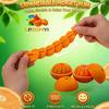 3D Printed Citrus Fruit Fidget, Orange Lemon Fidget, Expandable Spiral Chain Ball, Twist Fidget Ball, Portable Toys for Stress Relief, Desktop Decor