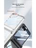 Прозрачный магнитный чехол для телефона Samsung Z Flip7 с полной защитой-подушкой безопасности