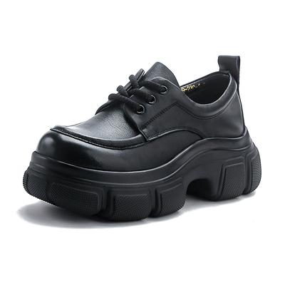 Fujin/5,5 см в стиле ретро, ​​весна-осень-весна, туфли на танкетке на плоской подошве, роскошные туфли Мэри Джейн, женские туфли без каблуков из коровьей натуральной кожи