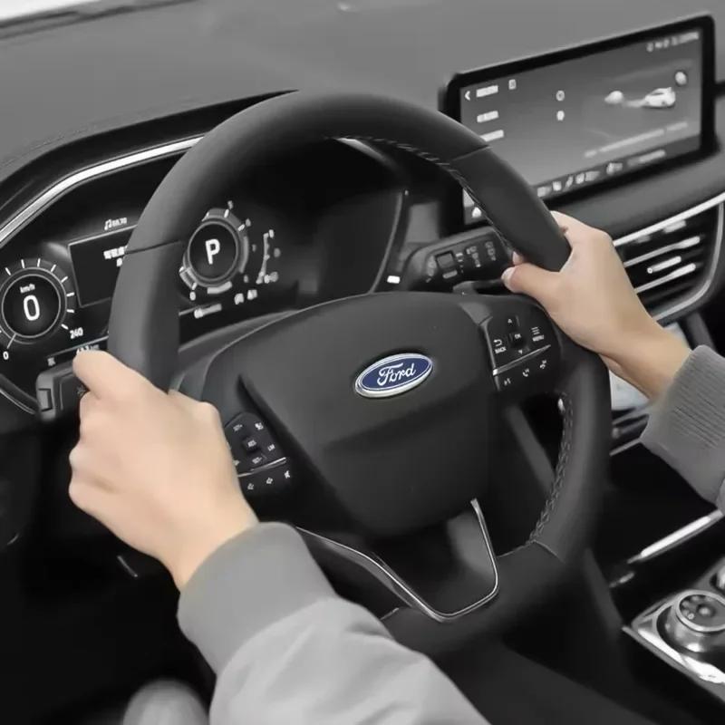 Автомобильная наклейка 2026 Значок рулевого колеса автомобиля Ford Наклейки Значок Для Ford Focus 2 Mk3 F150 Mondeo Max Fusion Ranger Escort Explorer