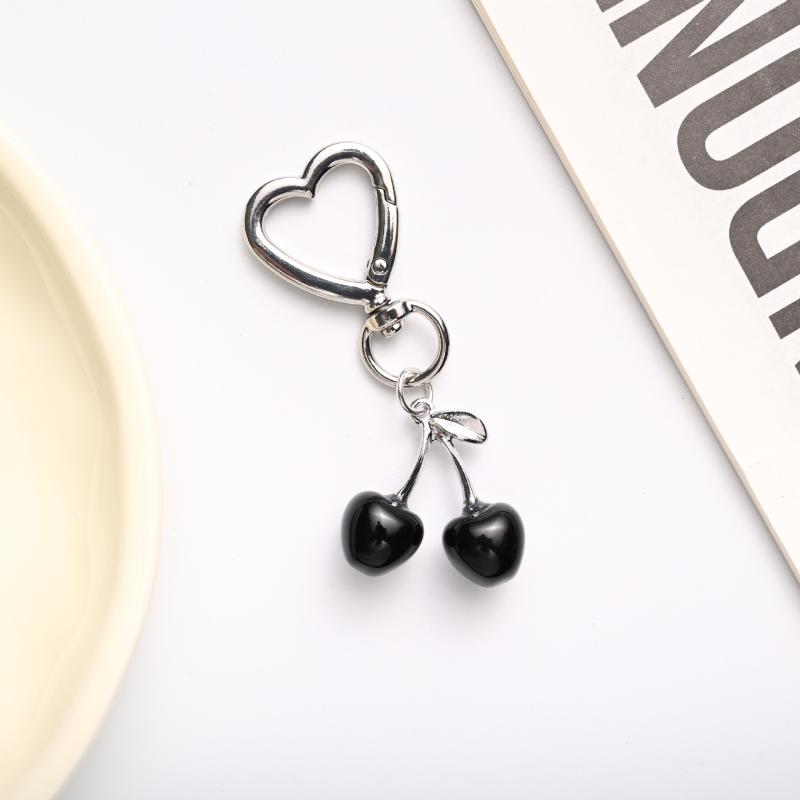 1 шт. Кавайная сумка-кошелек с вишней, брелок-подвеска, милый брелок с вишней для женщин, украшение для ключей от машины, подарки, аксессуары