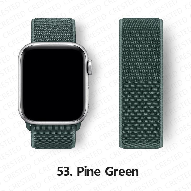 Нейлоновый ремешок для Apple, ремешок для часов 44 мм, 40 мм, 42 мм, 38 мм, браслет для умных часов, ремень, спортивный браслет-петля, iWatch series 3, 4, 5, 6, se, ремешок