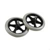 2Pcs Replacement Wheelchair Wheels PVC Walker for Electric