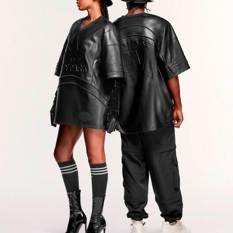 Adidas Футбольная майка унисекс с короткими рукавами и короткими рукавами Originals X Ivy Park FW23, черные IT0260