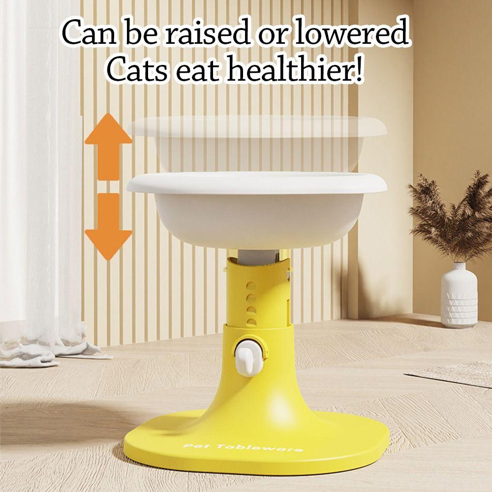 Регулируемая по высоте и углу миска для кошек, кормушка для домашних животных двойного назначения, прочные миски для домашних животных