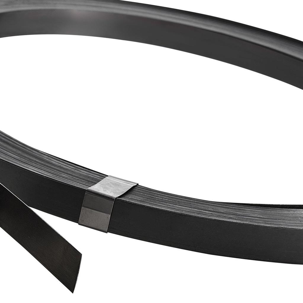 Steel Strapping Coil, 19 mm x 0.55 mm x 91 m, Metal Strapping Banding Roll Withstands Harsh Environment, 775.6 kg Break Strength, Heavy Duty Banding