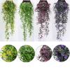 2Pcs Artificial Flowers Wall Mounted  Wall Hanging Plant Wicker 78Cm