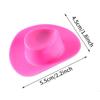 10pcs Plastic Mini Cowboy Hats Bachelorette Drinking Bottle Cap Hen Party Beer Hat Cupcake Decor Birthday Wedding Party Favors