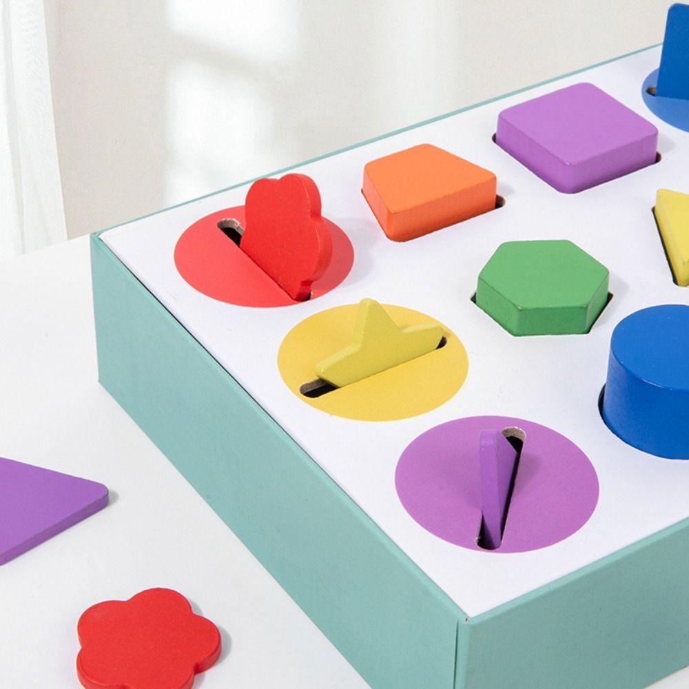 Деревянные игрушки для распознавания форм Деревянные игрушки Игрушки для сортировки форм Монтессори Деревянные игрушки для фермы Мальчики