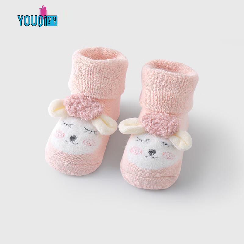 Толстые детские носки с флисовой подкладкой и мультяшным рисунком Youqi Baby