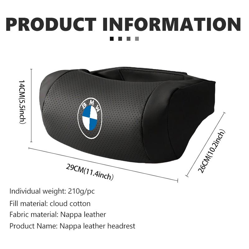 AACA1 Universal Car Seat Headrest Comfortable Head Pillow Cushion For BMW M F10 F20 F30 F40 F15 F25 F26 F31 F49 E62 E83 E84