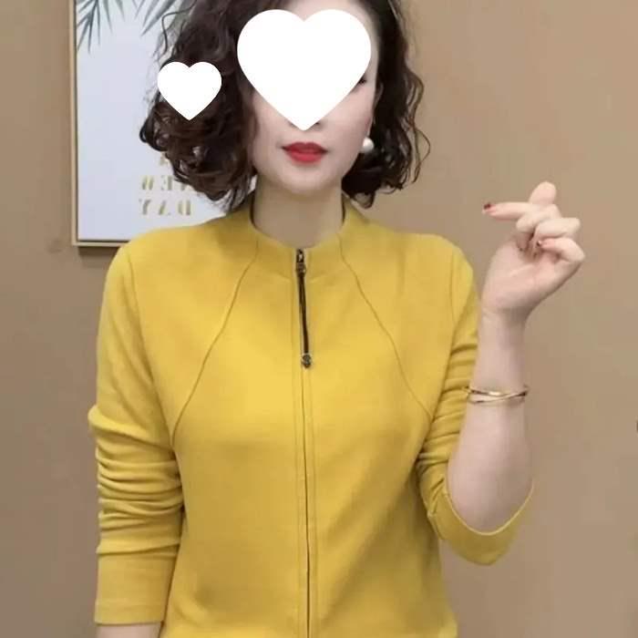 Элегантный женский двусторонний флисовый кардиган на молнии - Модный топ, омолаживающий образ, для сезона Осень/Зима 2025