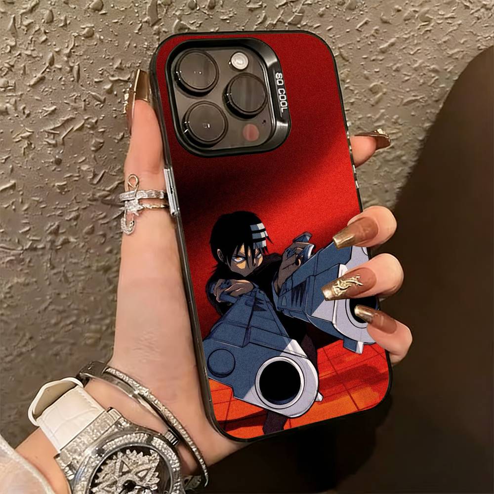 Чехол для телефона A-Alucard H-Hellsing Anime для iPhone 17,16,15,14,13,12,11 Plus,Pro Max,XS, Цветной Серебряный Покрытый Внутренний Чехол