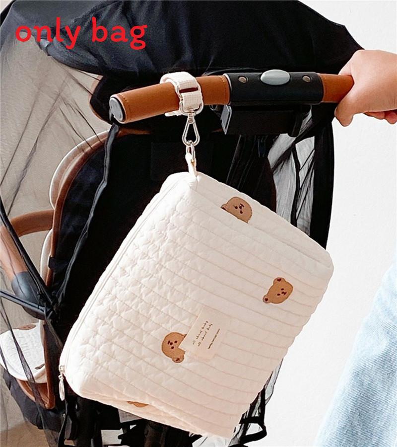 Korean Embroidered Multifunction Diaper Organizer For Baby Stroller And Travel Use