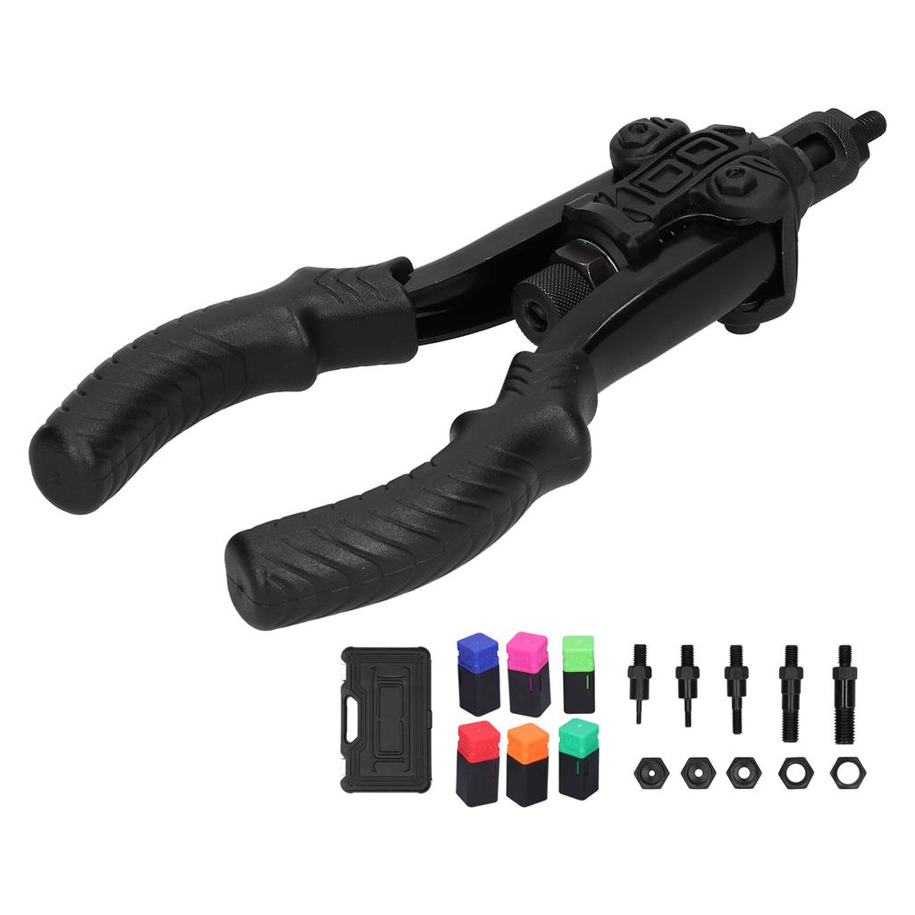 Ручной пистолет для заклепок и гаек, ручной набор инструментов, набор клепальных инструментов с оправкой M3 M4 M6 M8 M10 M12