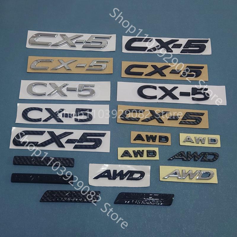 For Mazda 2 3 6 CX-5 CX-50 CX-30 CX-60 CX-90 SKYACTIV G SKYACTIV AWD black Rear Trunk Tail Logo Sticker Emblem Deca yvmsj22