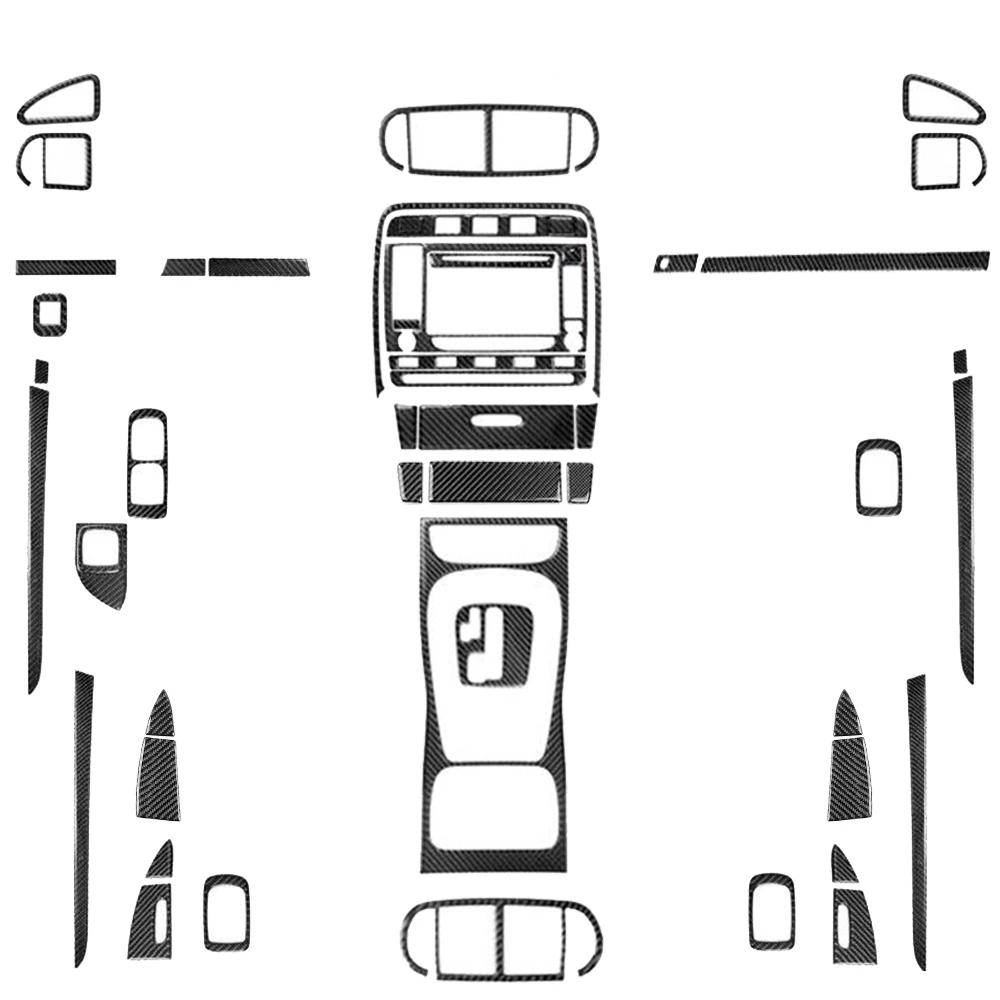 For Porsche Cayenne Sport SUV 2003-2010 Carbon Fiber Gear Shift Air Outlet Trim Set Car Interior Decoration Accessories Sticker