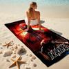 Personalized Spider-Man Mask Beach Towel Microfiber Beach Towel Thin Absorbent for Beach Swimming Yoga Bath Sports. 091090