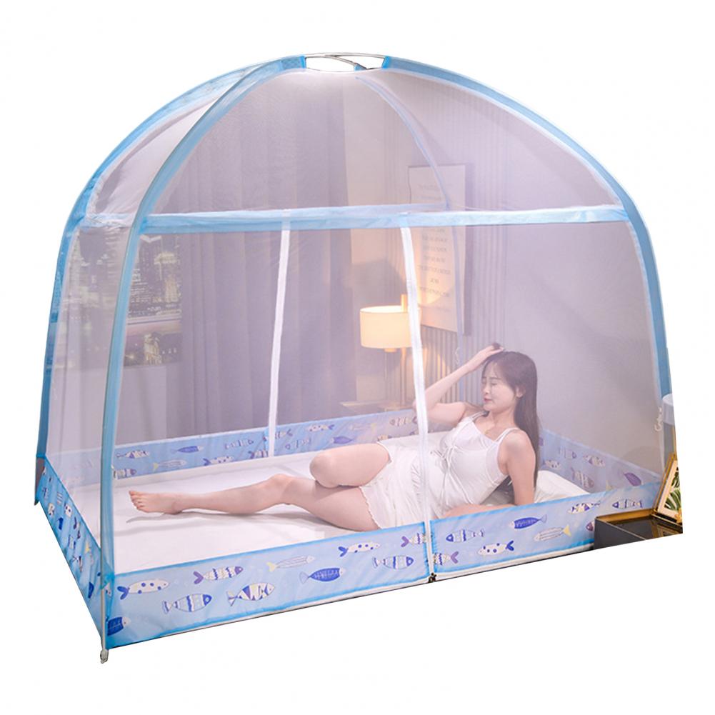 Складная москитная сетка-палатка с застежкой-молнией, быстро открывается, полностью закрывается, защищает от комаров, летний чехол от насекомых