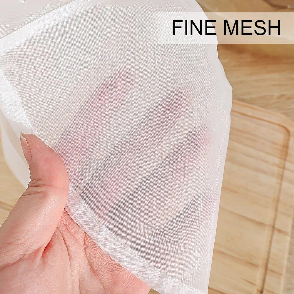 Соевый фильтр-сетка, нейлоновый фильтр для жидкости, сетчатый фильтр для молока, кофе, сетчатый мешок, многоразовая мелкая сетка, сетка для выдавливания краски, кухонный инструмент
