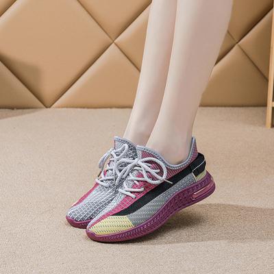 Модная сетчатая спортивная обувь для женщин весна и осень 2024 г. Новые повседневные легкие кроссовки для бега Кроссовки из вулканизированной ткани
