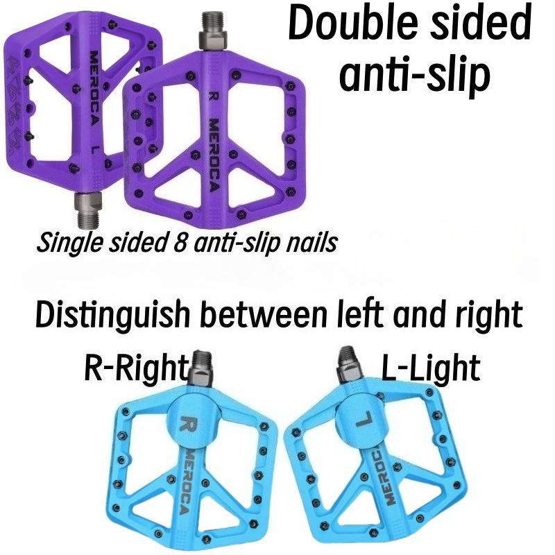 Nylon Bicycle Pedals Red Purple Orange Bianchi Pink Green 14mm Ultralight Bearing Wide Pedal for XC Bmx Pedal Board removal tool