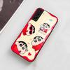 Чехол для телефона C-Crayon S-ShinChan для Samsung A56 A36 A26 A16 A15 A25 A35 A55 A14 A34 A24 A54 Стеклянный чехол